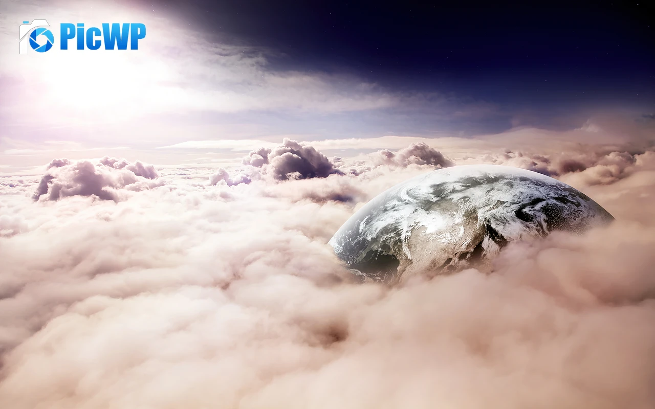 Earth Clouds 4K PC Wallpaper