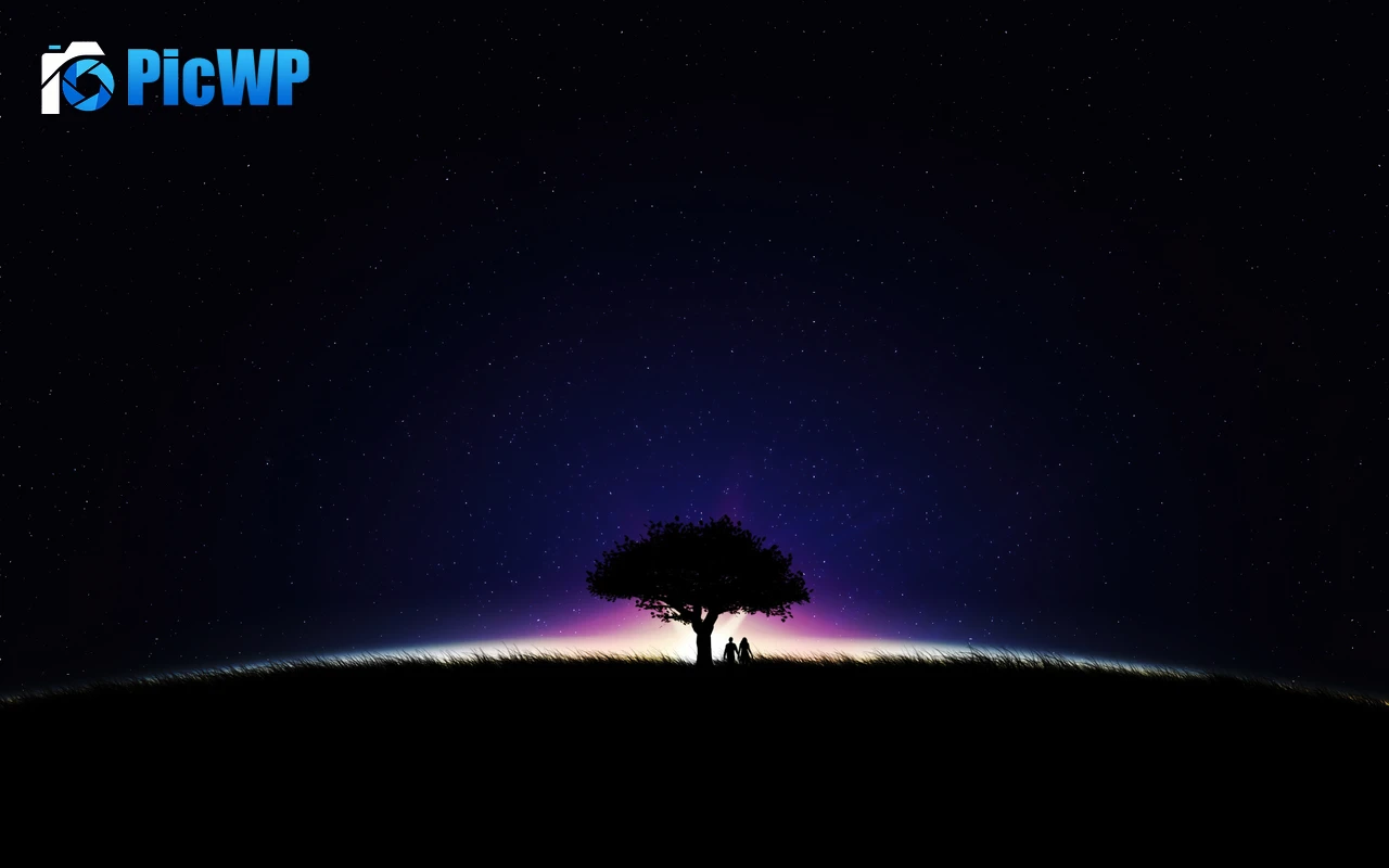 Couple Stars in sky 4K PC Wallpaper