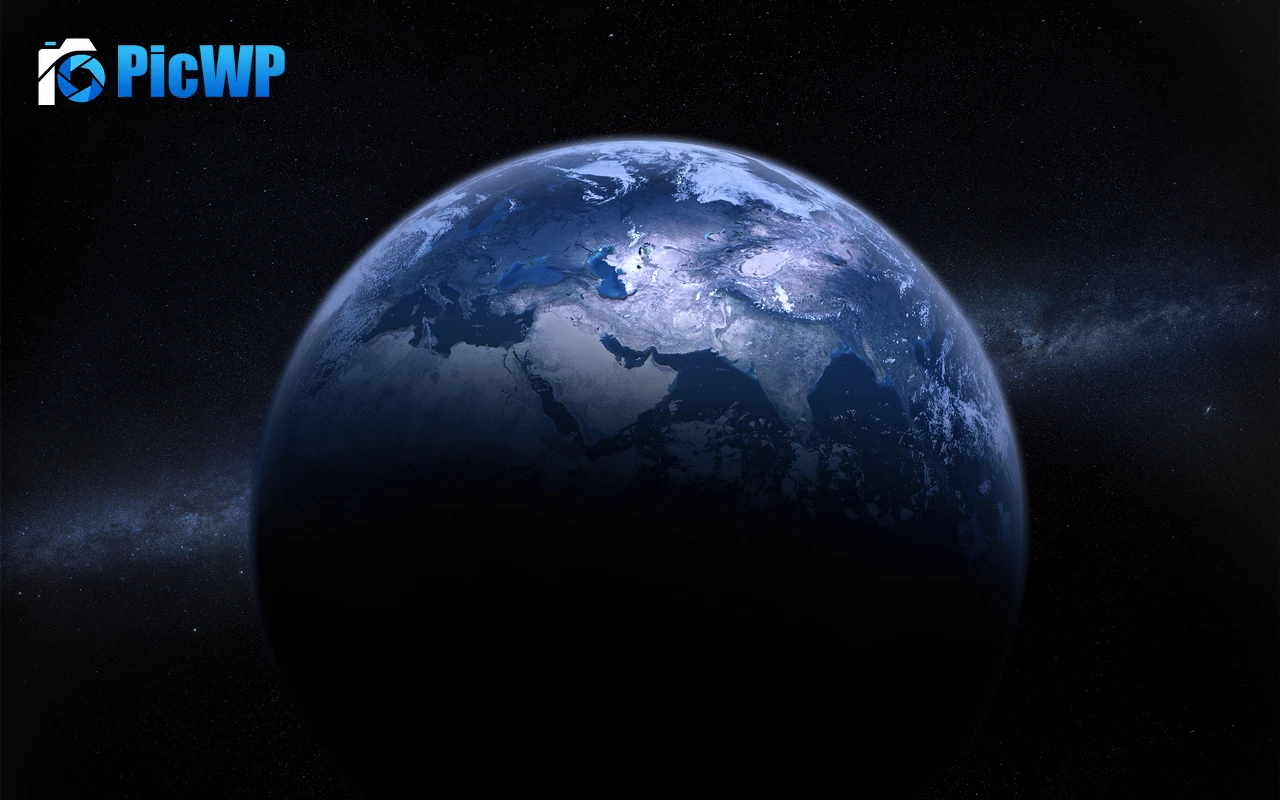 Earth Milky Way 4K PC Wallpaper