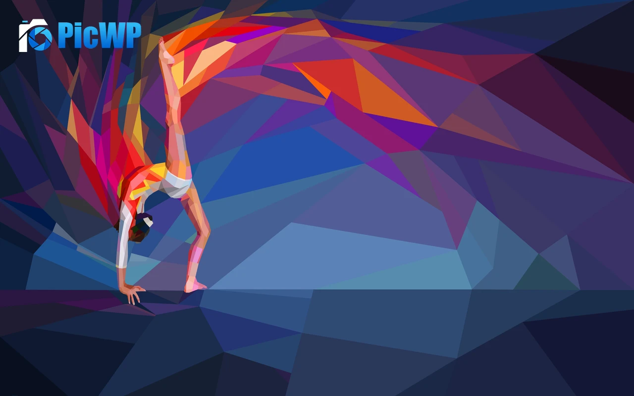 Gymnast Illustration 6K PC Wallpaper