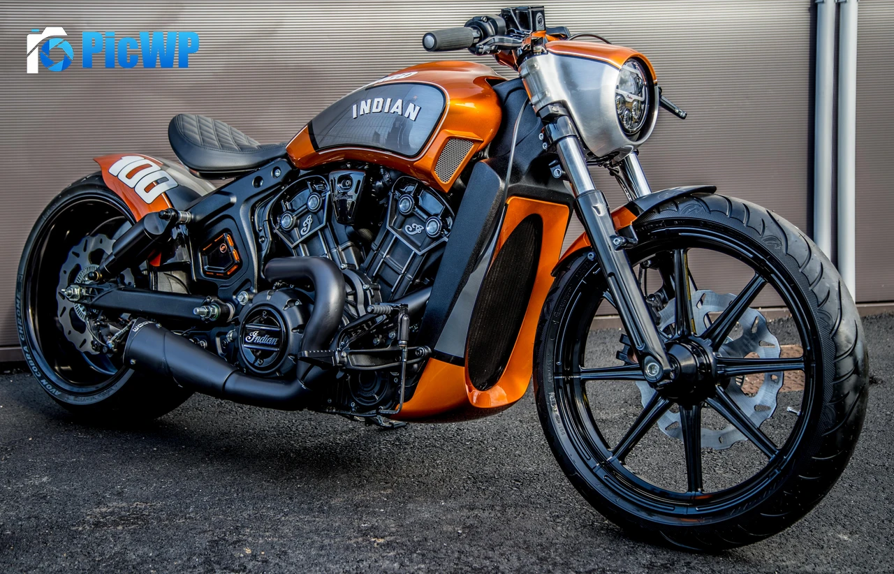  Indian Motorcycle Metz Scout Bibber Hundred 6K PC Wallpaper