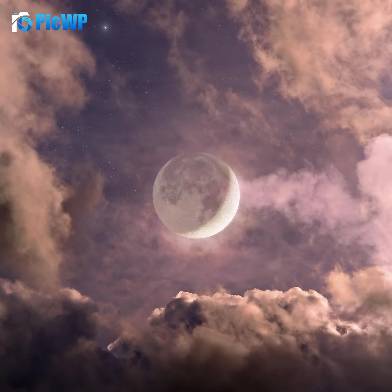 Moon HDR 9K Fold Wallpaper