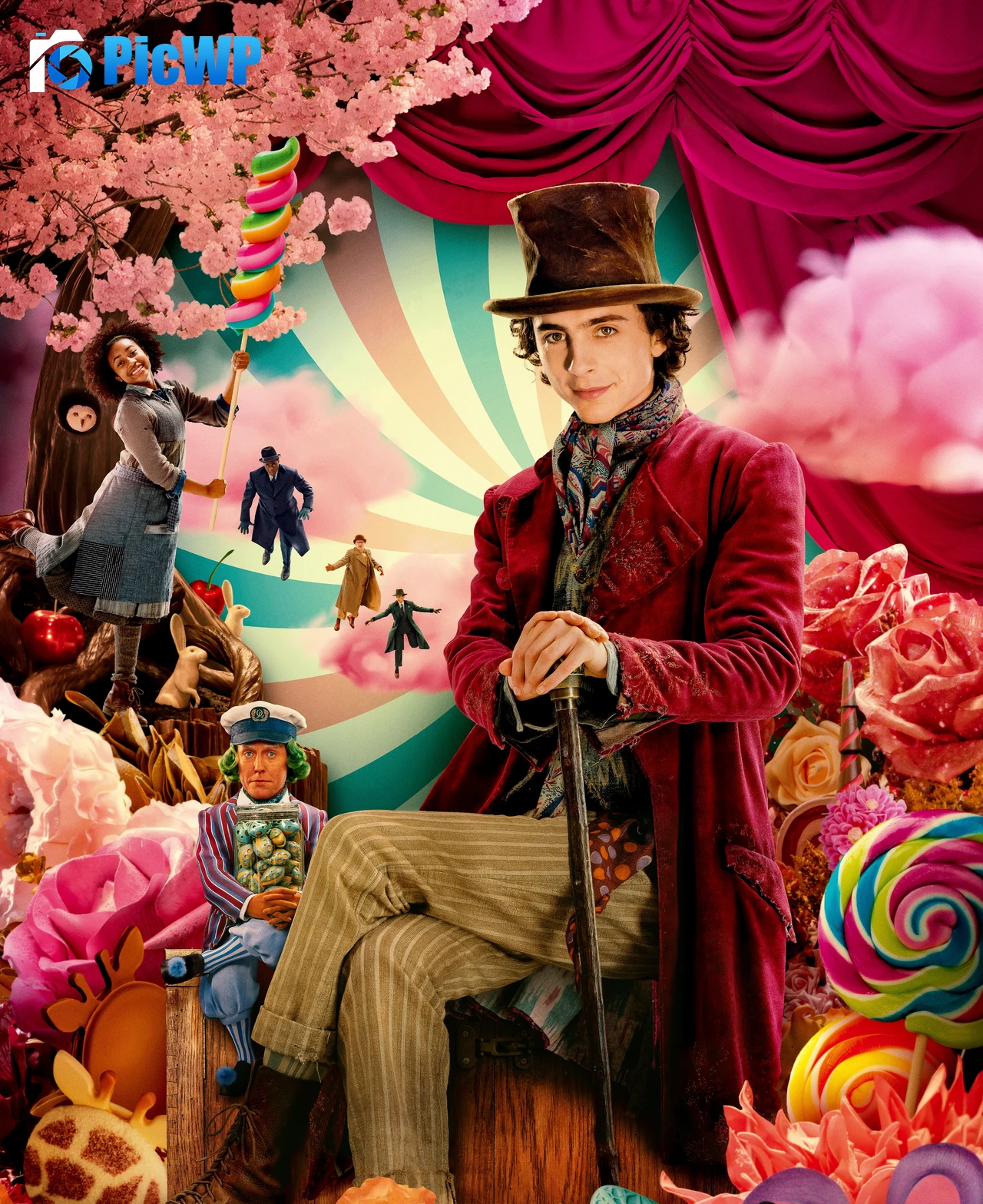 Wonka (2023) for iPhone 5K Mobile Wallpaper