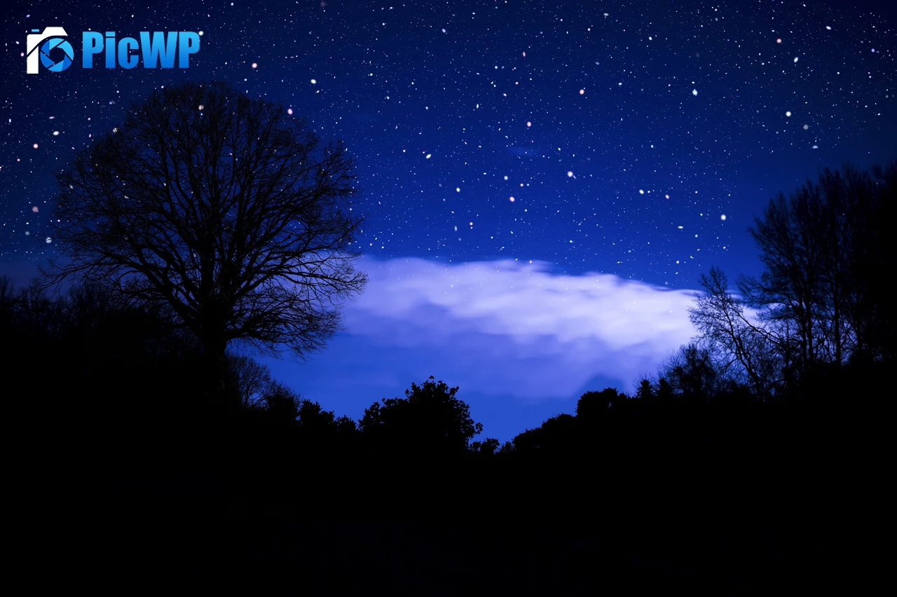 Stars in sky Dark blue 6K PC Wallpaper