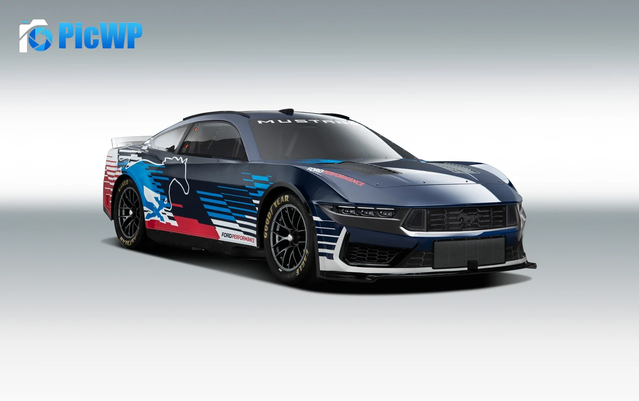 Ford Mustang NASCAR Race Car 2024 6K PC Wallpaper