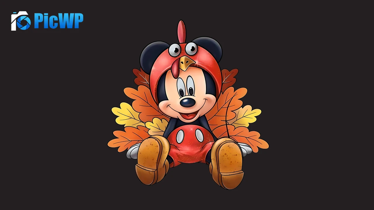 Mickey Mouse Thanksgiving 8K PC Wallpaper