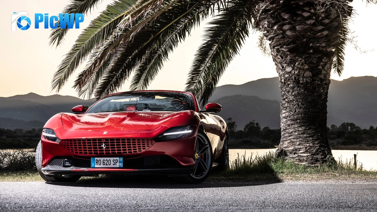 Ferrari Roma Spider 2023 8K PC Wallpaper