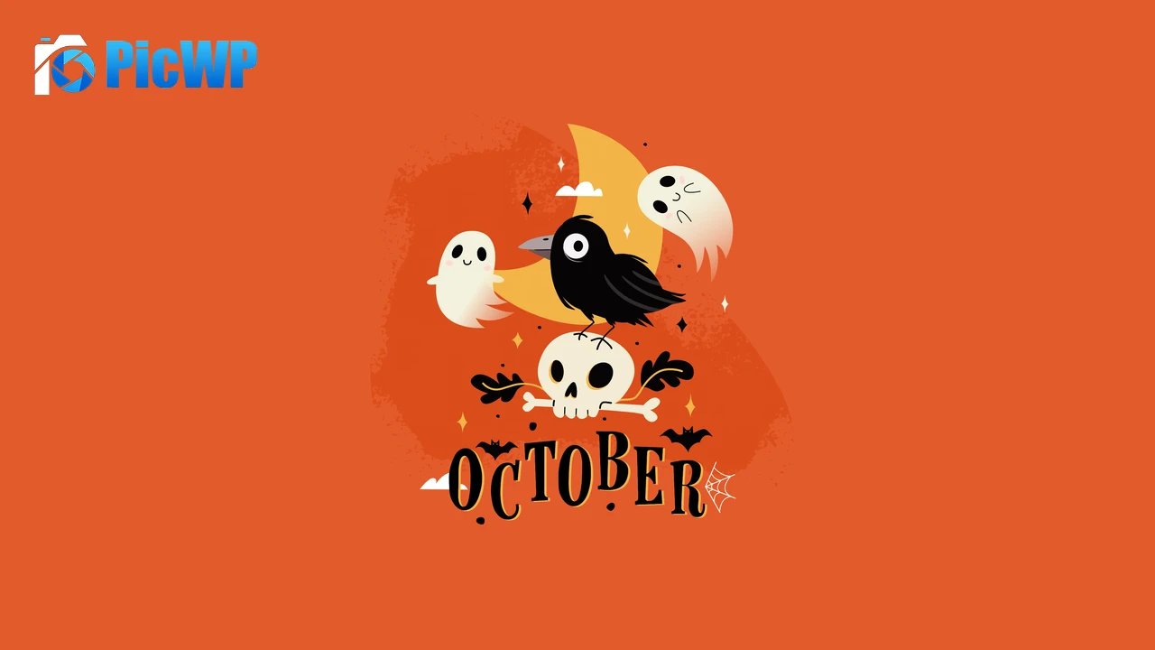 October Halloween background 6K PC Wallpaper