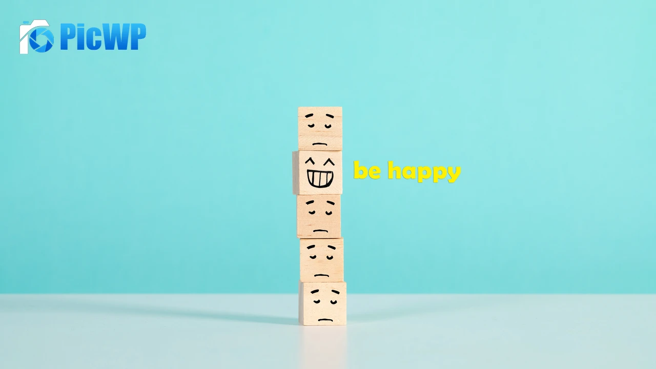 Be happy Emoticons 8K PC Wallpaper