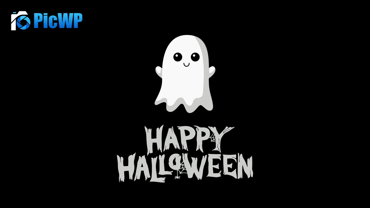 Happy Halloween Cute ghost 6K PC Wallpaper