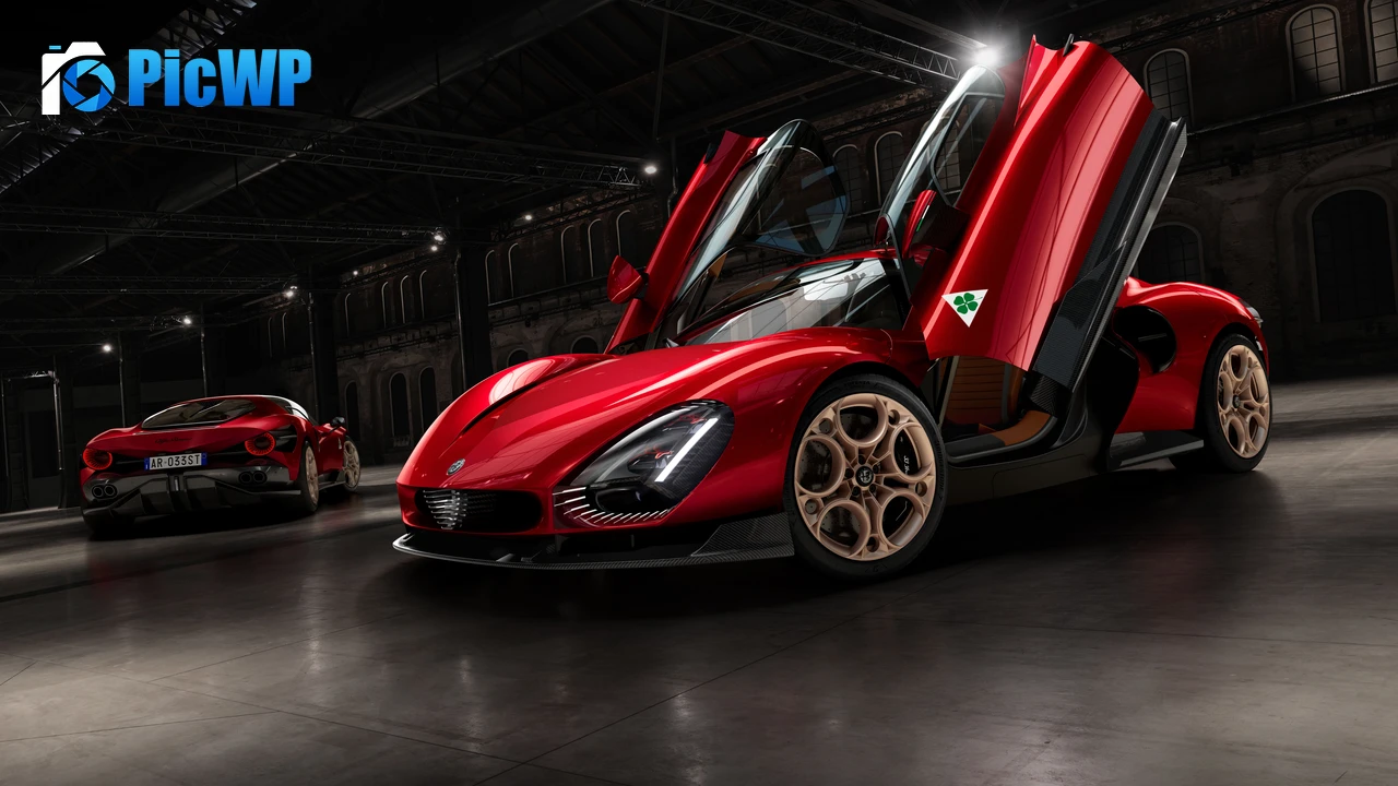 Alfa Romeo 33 Stradale 2024 9K PC Wallpaper
