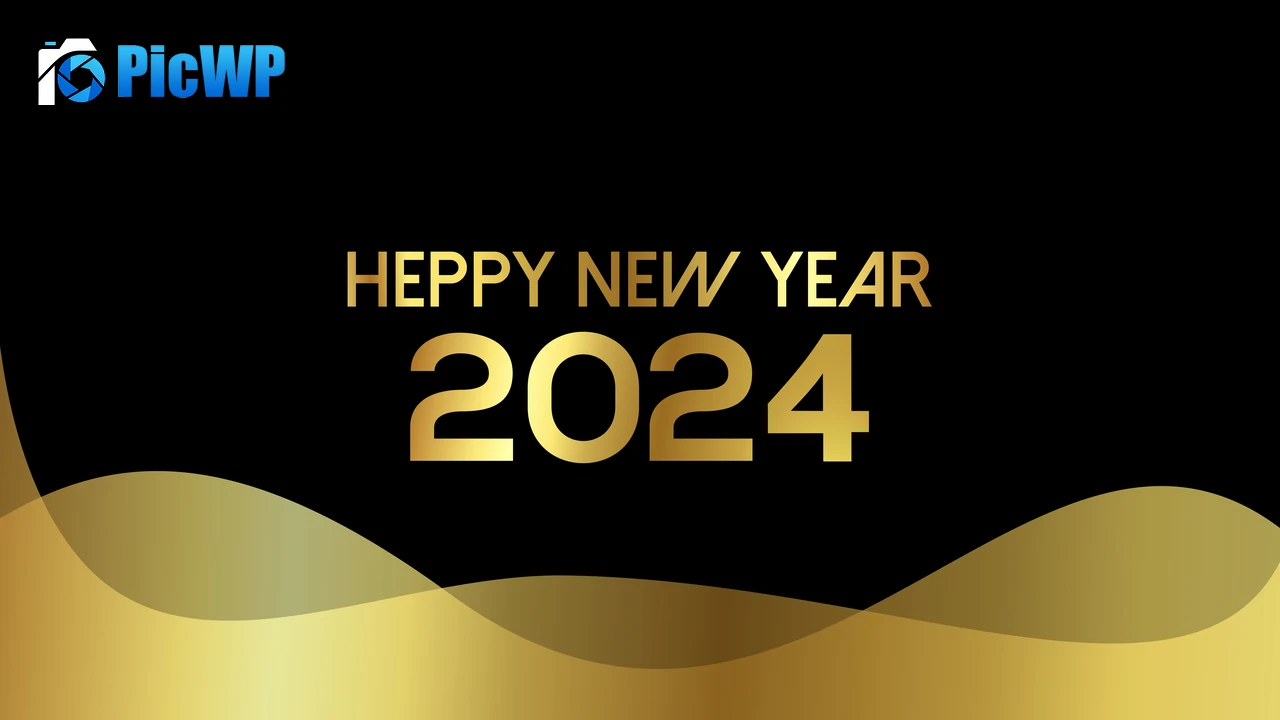 Happy New Year 2024 Wishes 7K PC Wallpaper