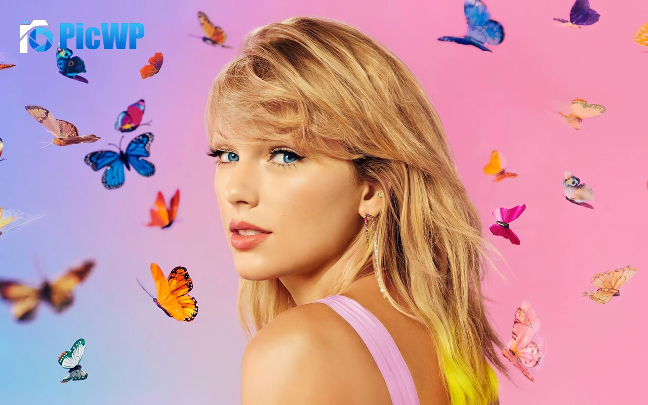 Taylor Swift Butterflies 4K PC Wallpaper
