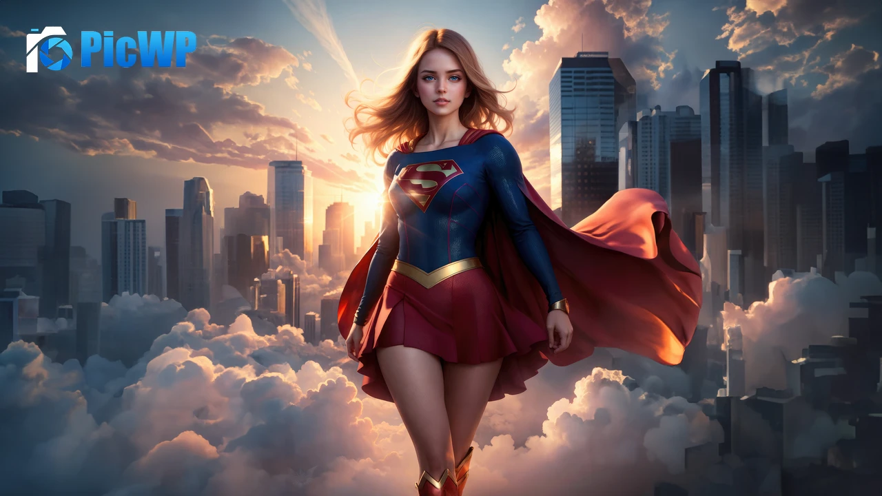 Supergirl AI generated art 6K PC Wallpaper