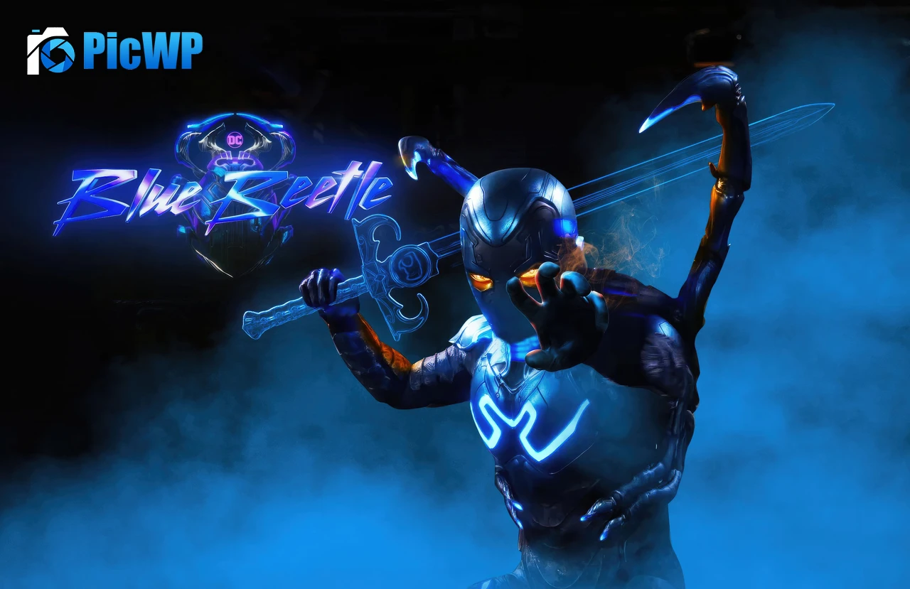 Blue Beetle Movie poster 5K PC Wallpaper