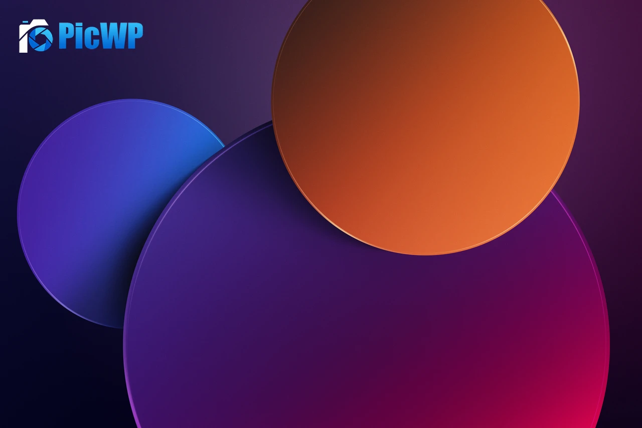 Colorful Circles 6K PC Wallpaper