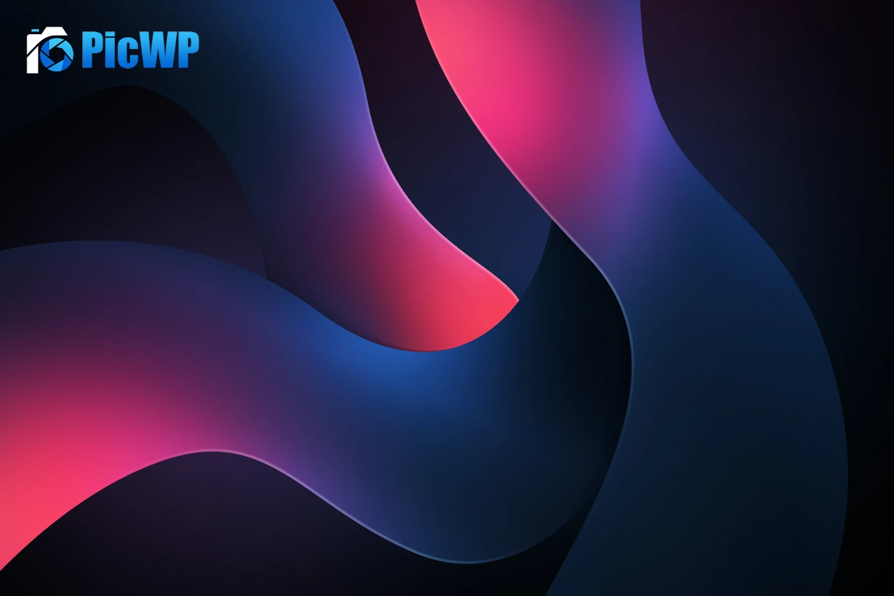 Dark blue Pink abstract 6K PC Wallpaper