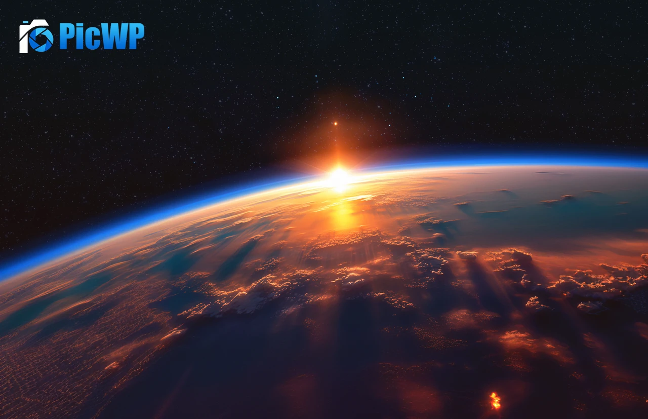 Earth Sunrise 7K PC Wallpaper