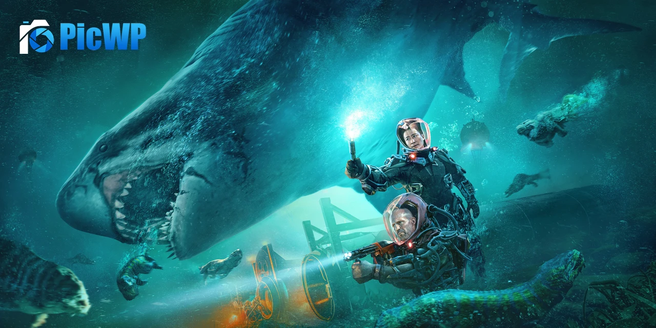 Meg 2: The Trench IMAX poster 7K PC Wallpaper