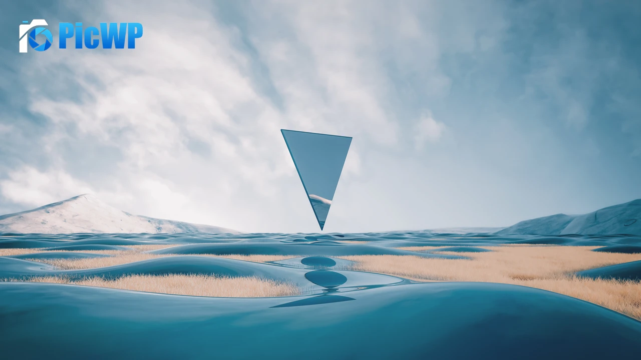 Triangle Landscape 6K PC Wallpaper