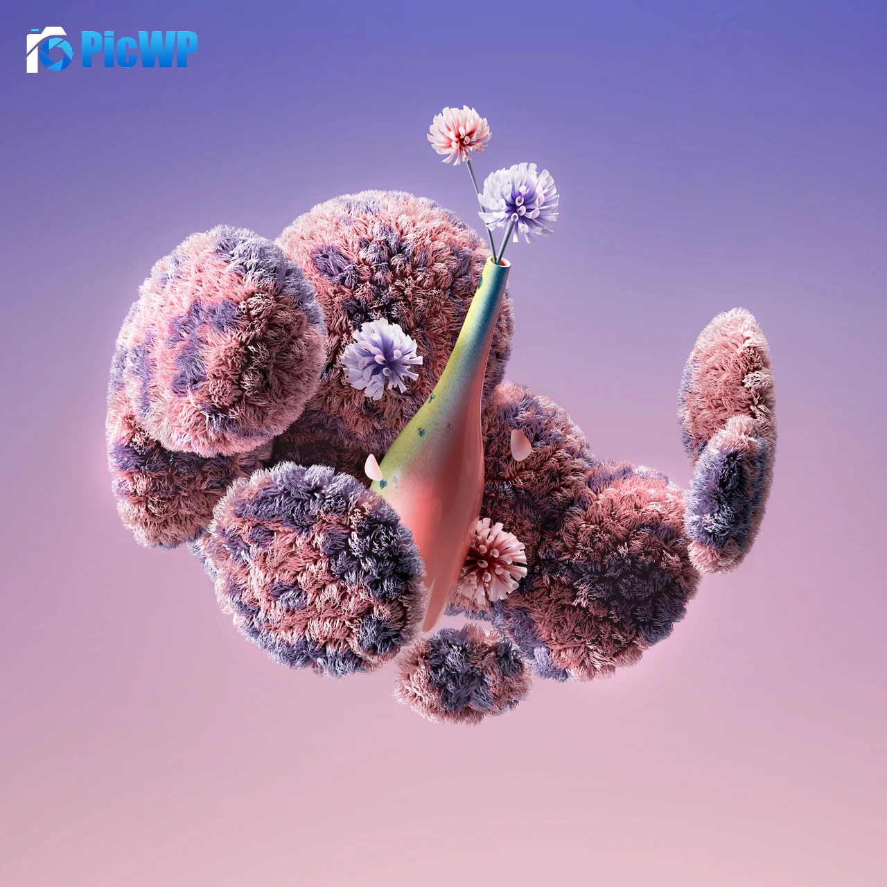 3D Aesthetic 4K Fold Wallpaper
