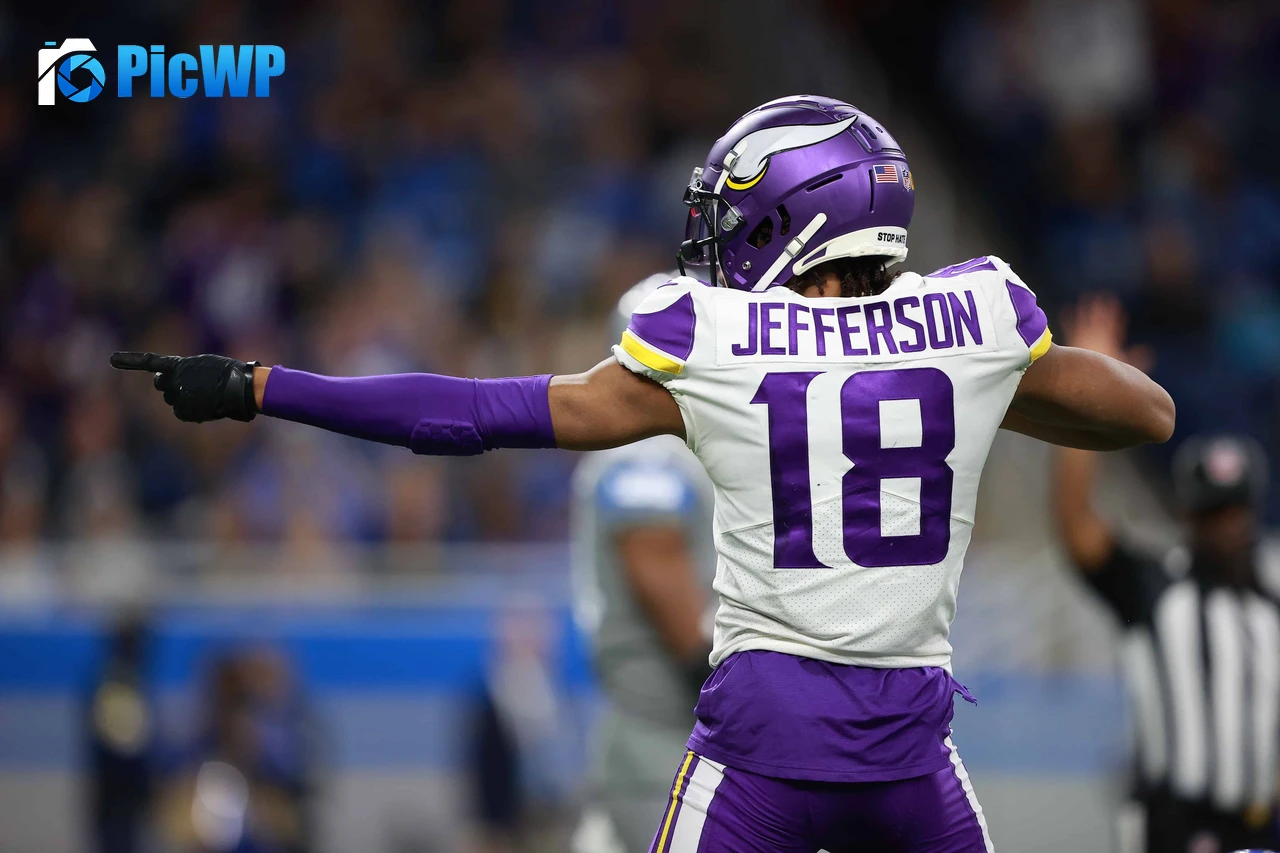 Justin Jefferson Wide receiver 6K PC Wallpaper