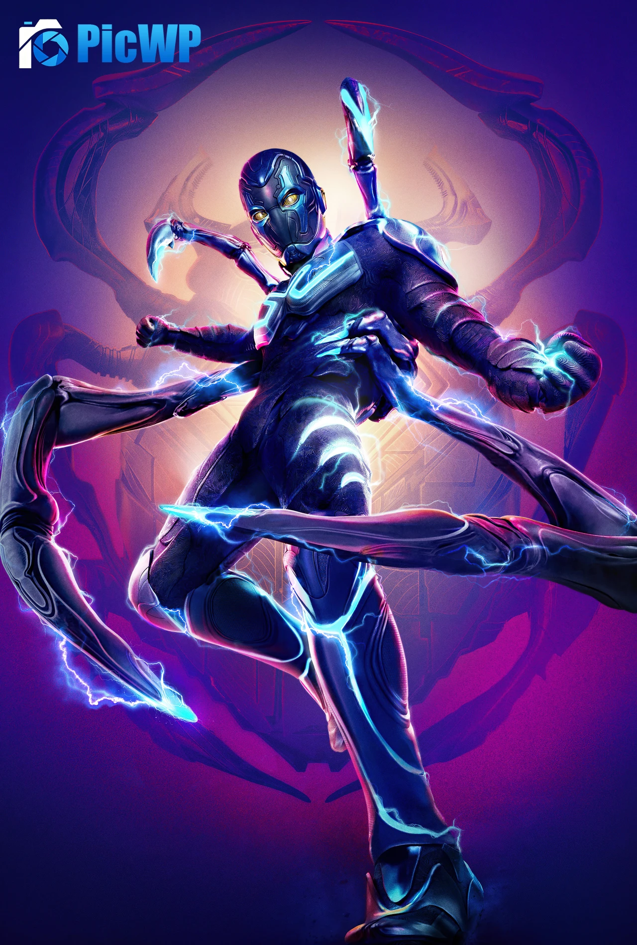 Blue Beetle 8K Mobile Wallpaper