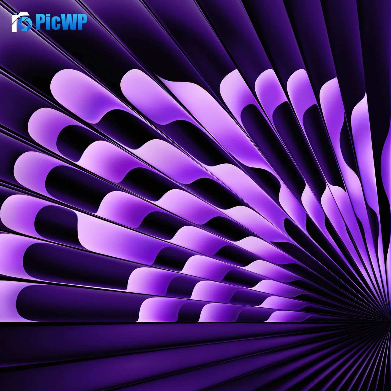 macOS Sonoma Purple aesthetic 7K Fold Wallpaper