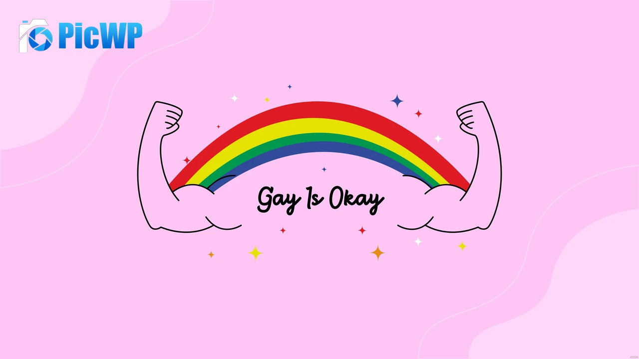 LGBTQ Pink background 8K PC Wallpaper