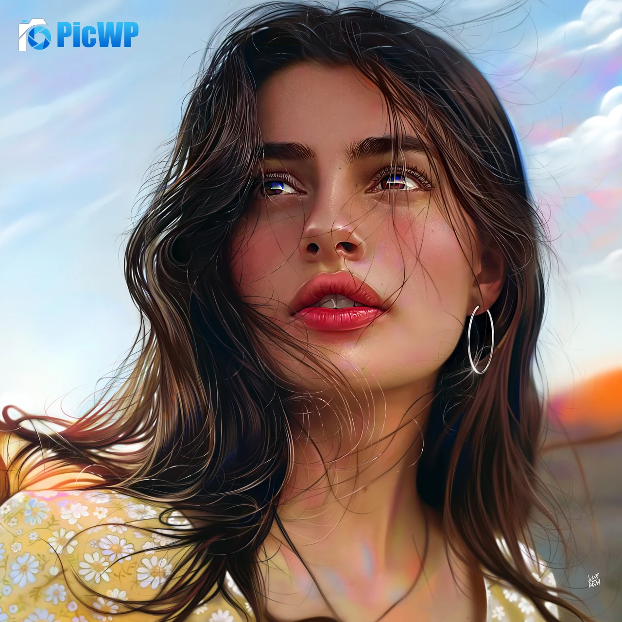 Beautiful woman 6K Fold Wallpaper