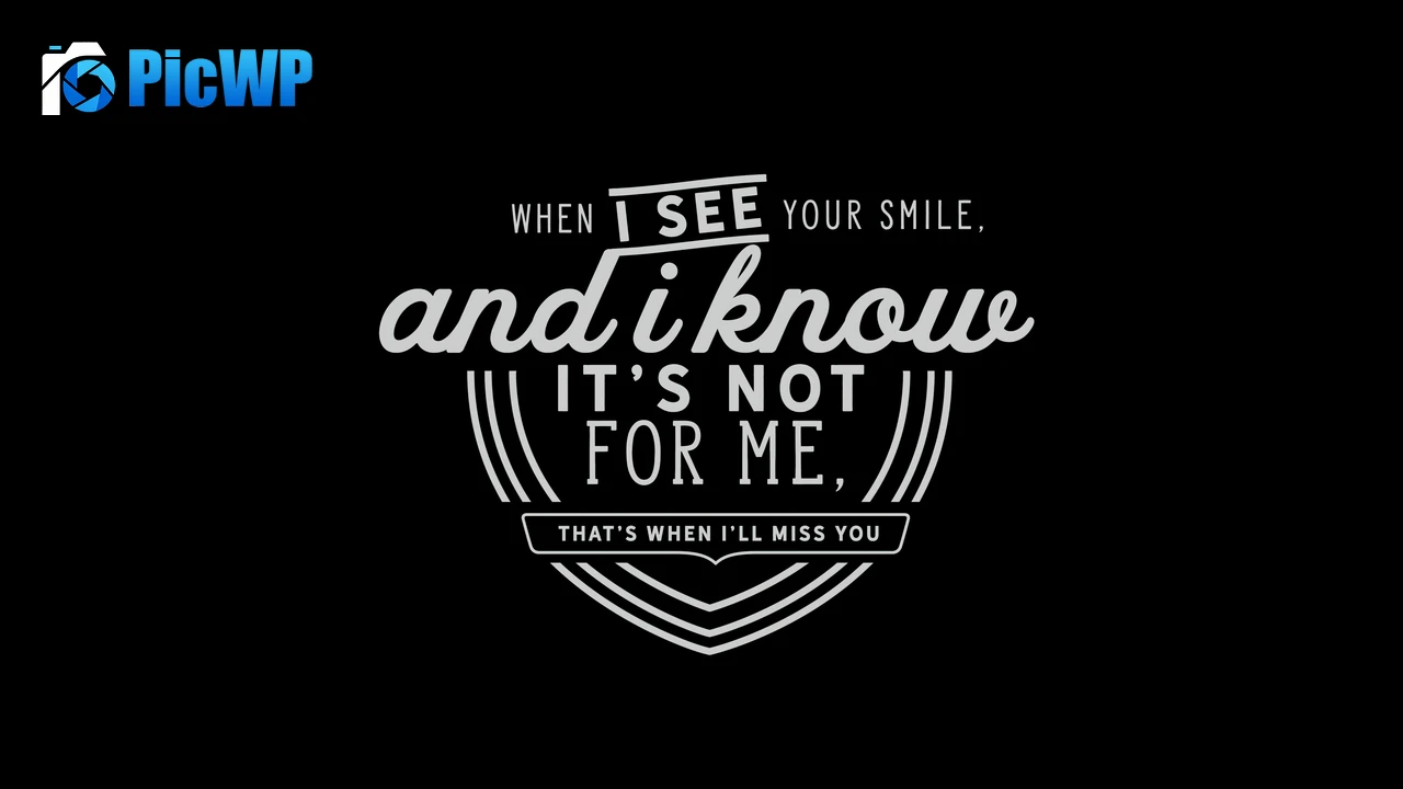 Miss you quotes Black background 6K PC Wallpaper