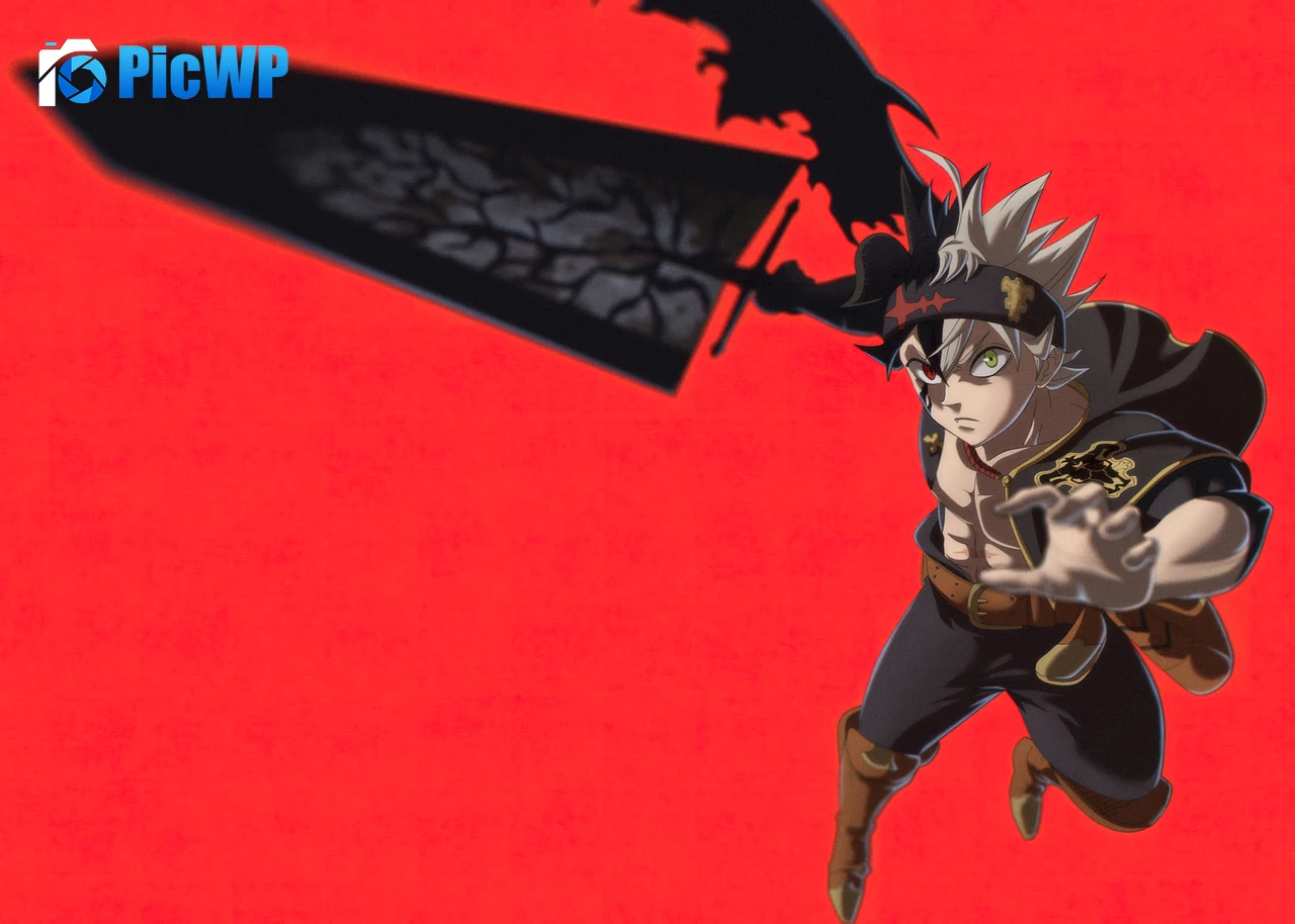 Asta Red background 4K PC Wallpaper