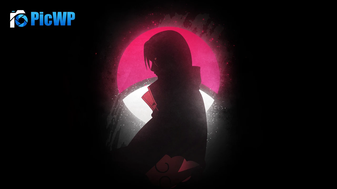 Itachi Uchiha Glow in dark 6K PC Wallpaper