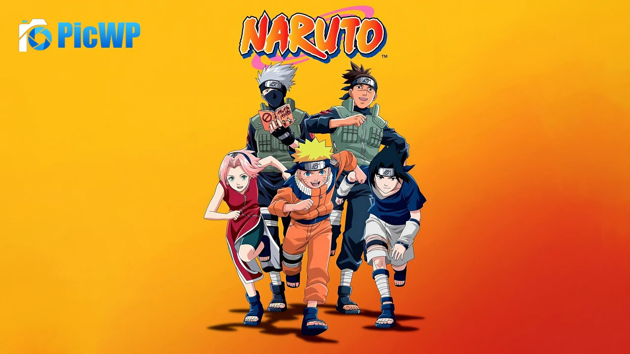 Naruto Team 7 Anime poster 6K PC Wallpaper