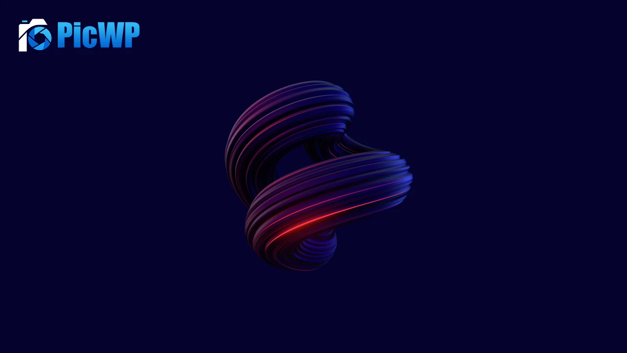 3D background Dark blue 8K PC Wallpaper