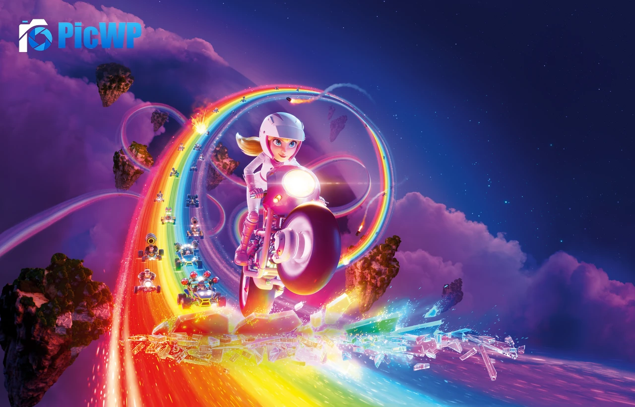 Princess Peach The Super Mario Bros. Movie 8K PC Wallpaper