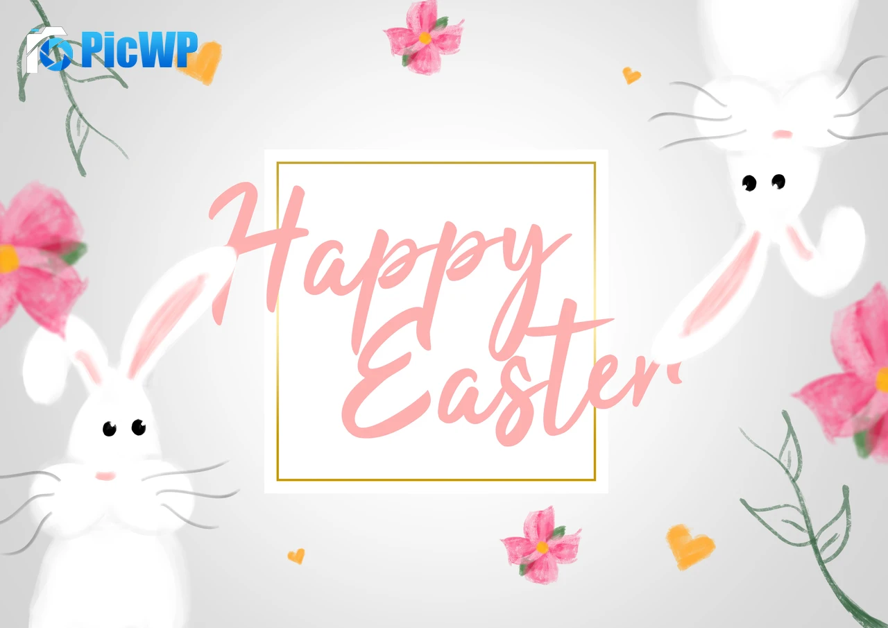 Happy Easter Easter bunny 5K PC Wallpaper