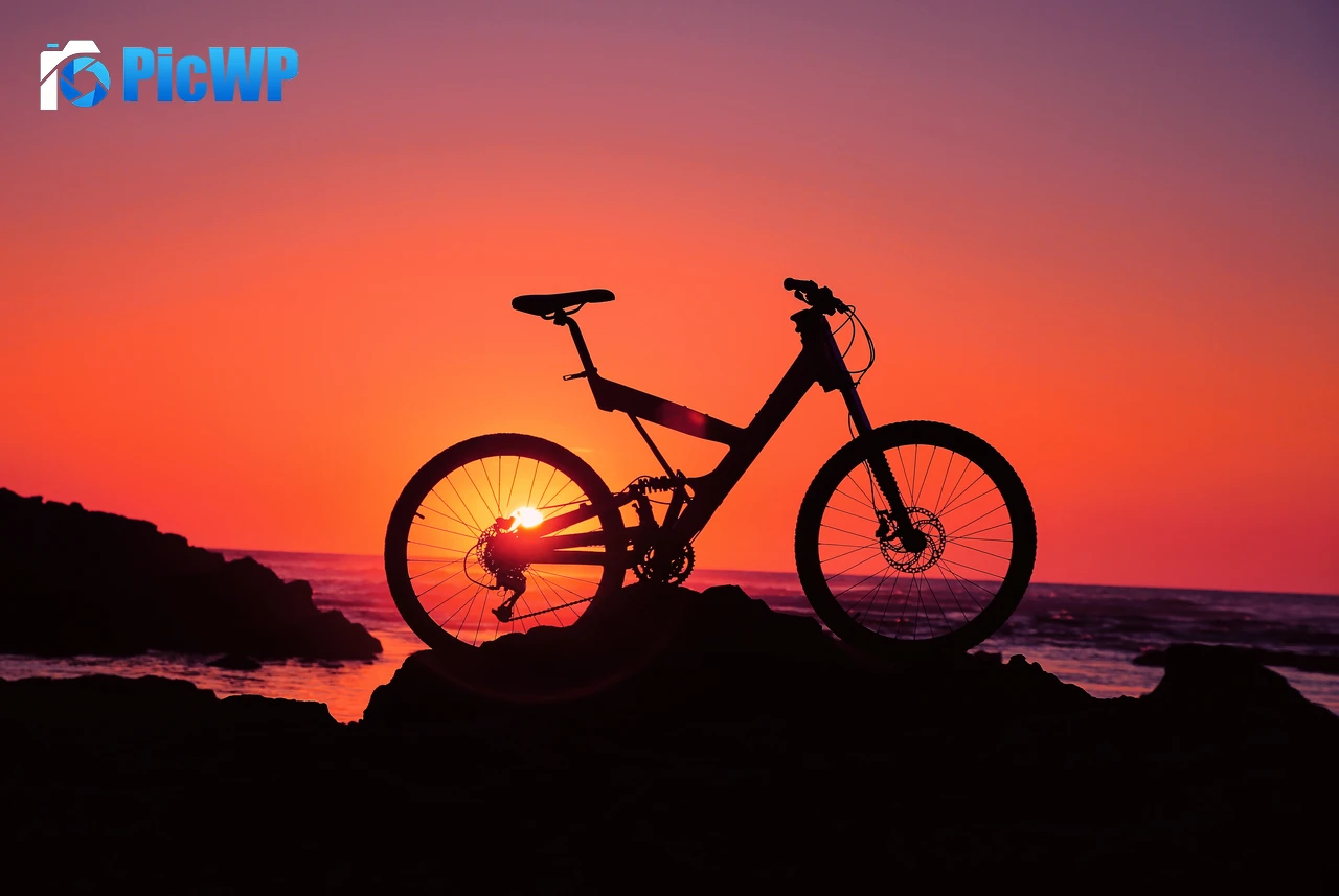 Bicycle Silhouette 6K PC Wallpaper