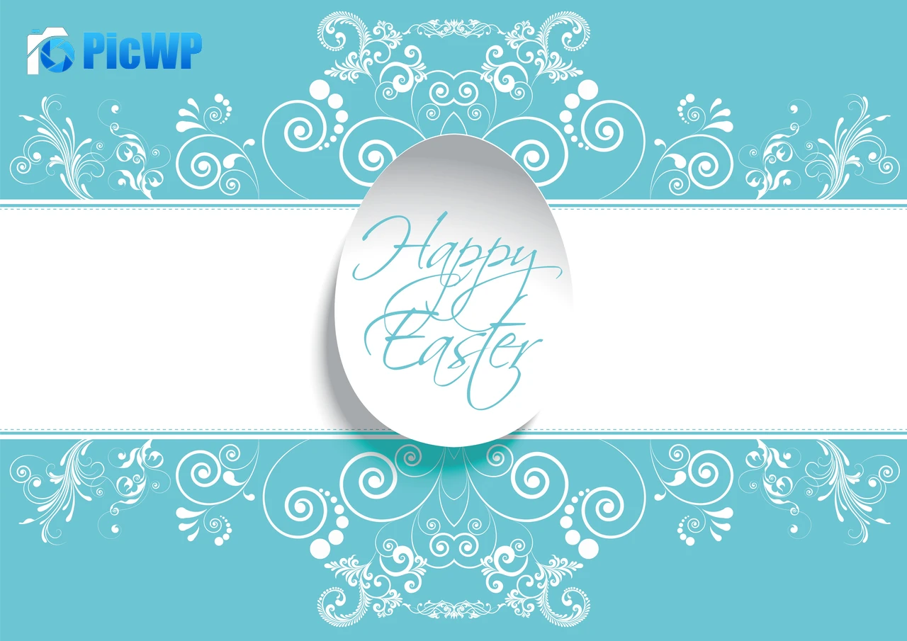 Happy Easter Floral 5K PC Wallpaper