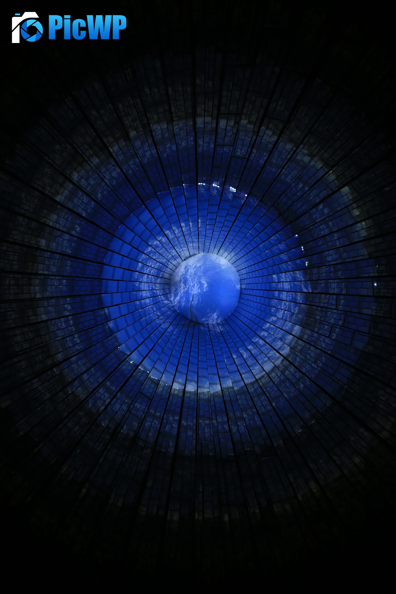 Blue abstract Dark background 6K PC Wallpaper