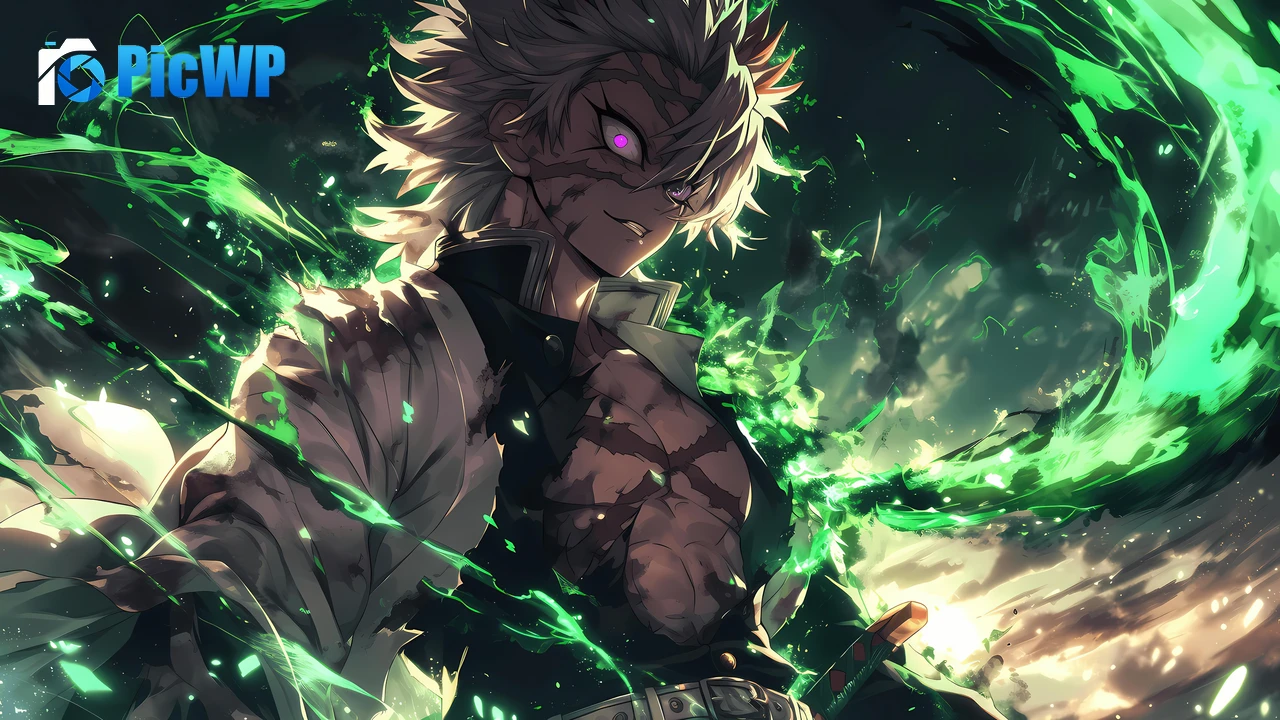 Sanemi Shinazugawa Demon Slayer: Kimetsu no Yaiba 6K PC Wallpaper