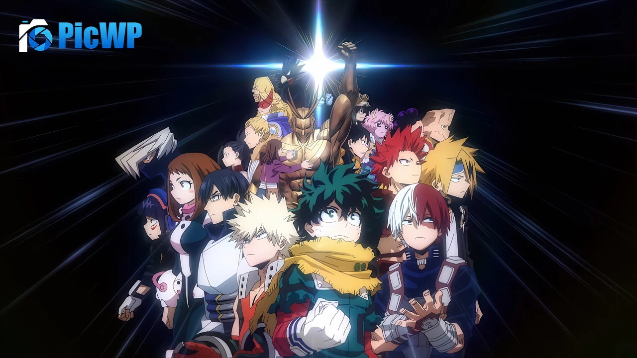 My Hero Academia Dark background 6K PC Wallpaper