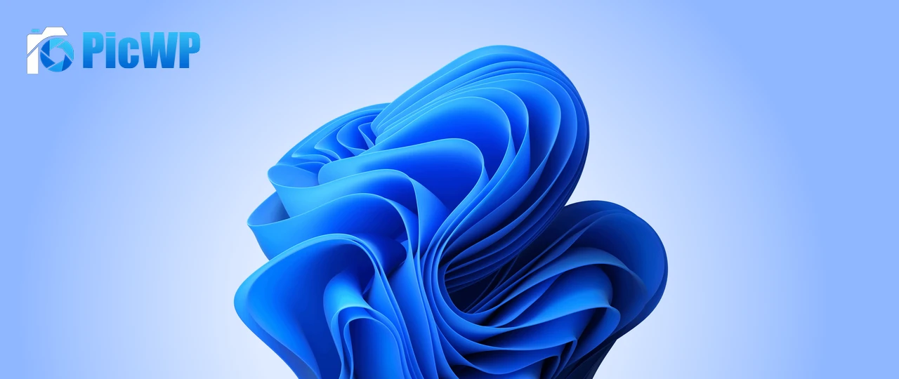 Windows 11 Blue Abstract Ultrawide 6K Wide Wallpaper