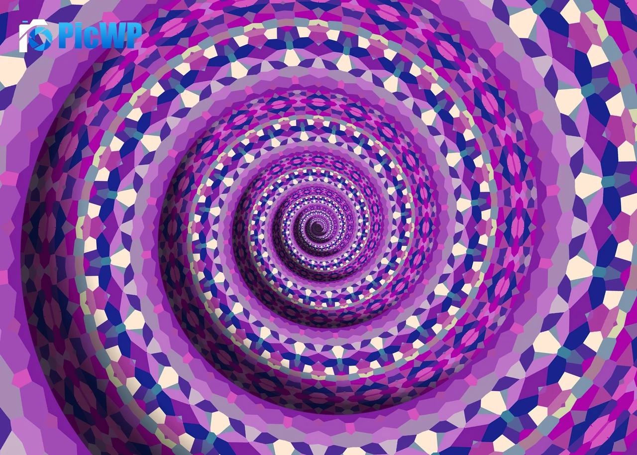 Abstract background Spiral Mandala 4K PC Wallpaper