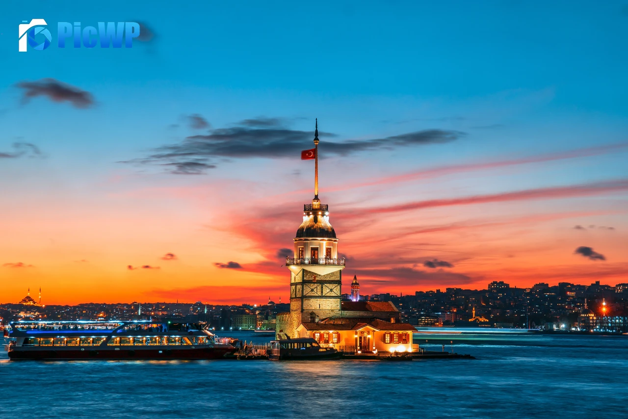Kız Kulesi Maiden's Tower 6K PC Wallpaper