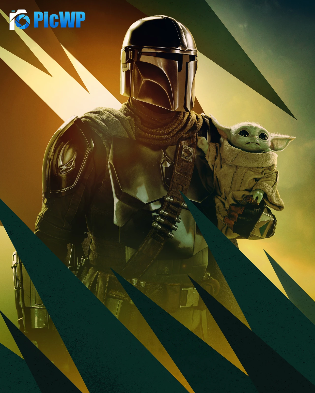 The Mandalorian & Grogu iPhone 5K Mobile Wallpaper