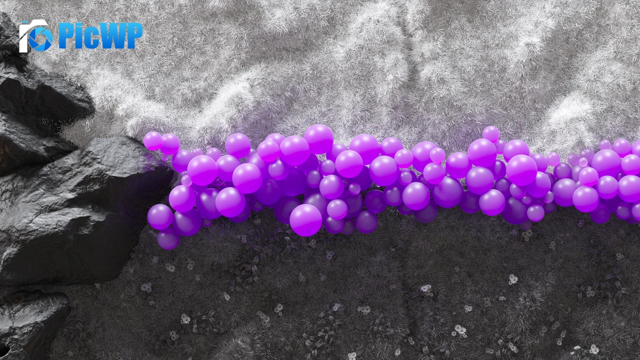 Purple balloons LGBTQ 5K PC Wallpaper