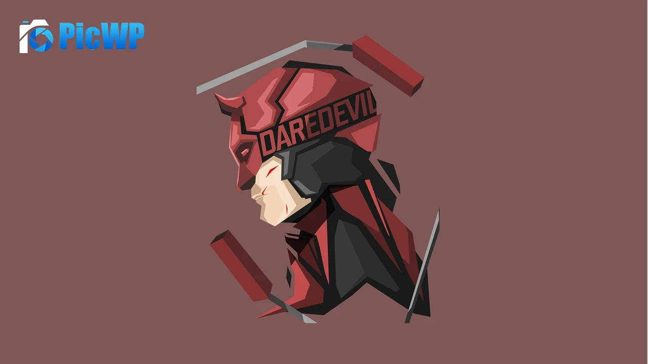 Daredevil Low poly 8K PC Wallpaper