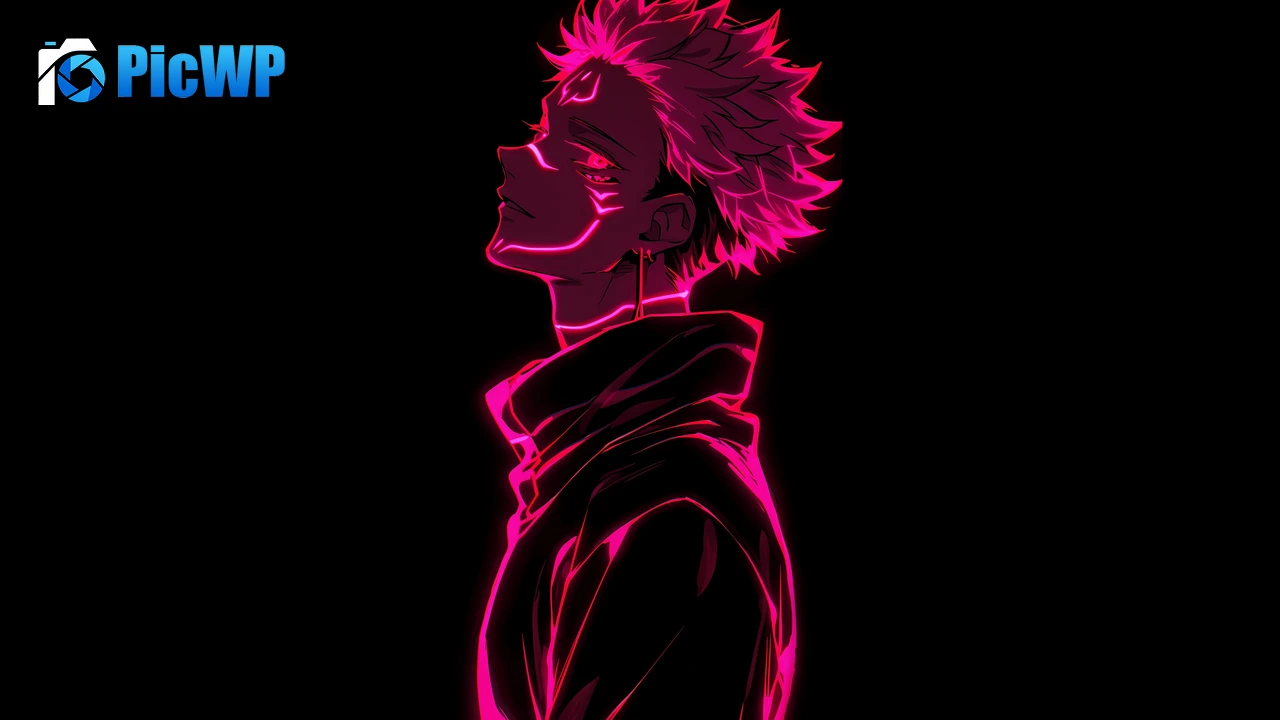 Sukuna Pink aesthetic AMOLED 6K PC Wallpaper