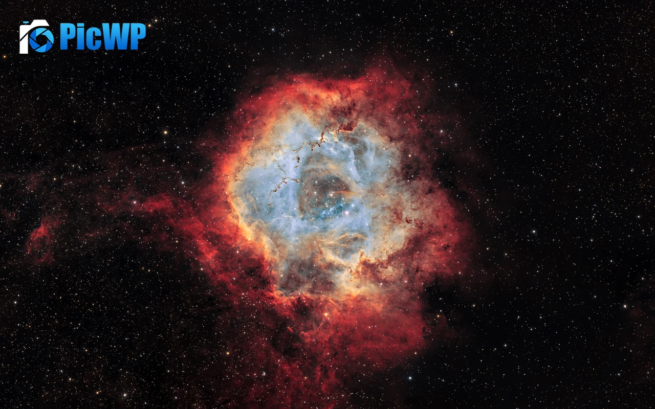 Rosette Nebula Milky Way 6K PC Wallpaper